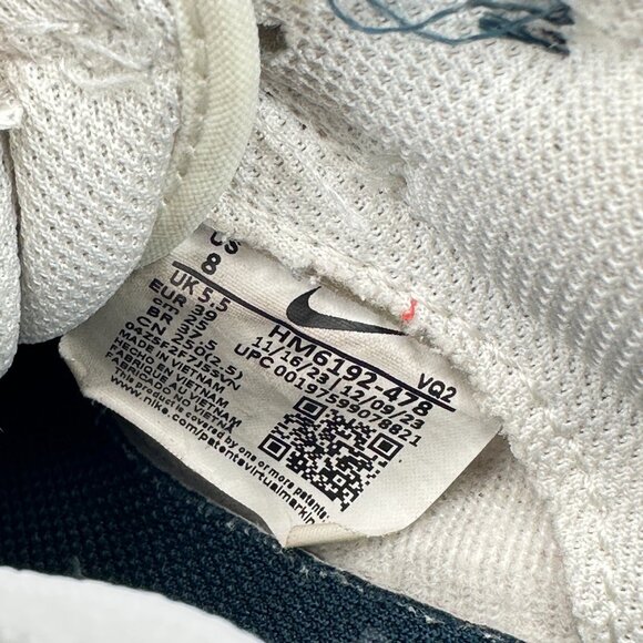 Nike Dunk Low Women Size 8 HM6192-478 Armory Navy White Skateboarding Shoes - Picture 10 of 11